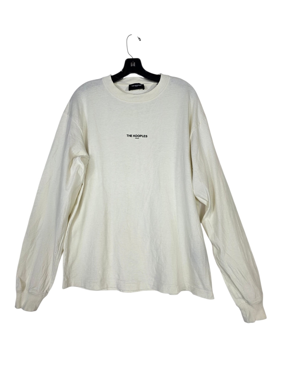 The Kooples Cream Organic Cotton Long Sleeve Tee